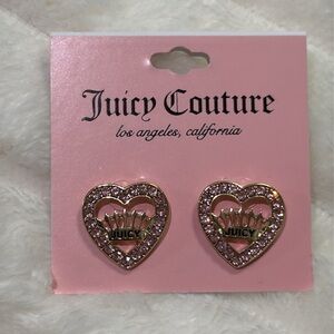 Juicy Couture Pink Heart Earrings